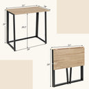 31 Inch Space-saving Folding Computer Desk for Home Office-Natural by LJGDeals