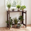 Folding Console Table with Space-Saving Design by LJGDeals