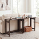 Folding Console Table with Space-Saving Design by LJGDeals