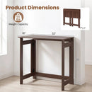 Folding Console Table with Space-Saving Design by LJGDeals