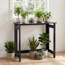 Folding Console Table with Space-Saving Design by LJGDeals