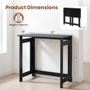 Folding Console Table with Space-Saving Design by DirectDeals