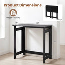 Folding Console Table with Space-Saving Design by LJGDeals