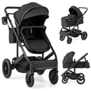 3-in-1 Folding Convertible Newborn Stroller with Detachable Bassinet by LJGDeals