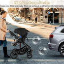 3-in-1 Folding Convertible Newborn Stroller with Detachable Bassinet by LJGDeals