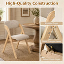 Folding Dining Chairs Set of 2 with Cushioned Seats by LJGDeals
