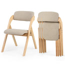 Folding Dining Chairs Set of 2 with Cushioned Seats by DirectDeals