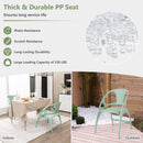 Folding Dining Chairs Set of 2 with Armrest and High Backrest