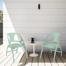 Folding Dining Chairs Set of 2 with Armrest and High Backrest by LJGDeals