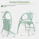 Folding Dining Chairs Set of 2 with Armrest and High Backrest by LJGDeals