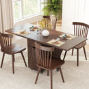 Folding Dining Table 3-in-1 Space-Saving Drop Leaf Kitchen Table with Lockable Wheels by LJGDeals