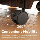 Folding Dining Table 3-in-1 Space-Saving Drop Leaf Kitchen Table with Lockable Wheels by LJGDeals