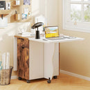 Folding Dining Table 3-in-1 Space-Saving Drop Leaf Kitchen Table with Lockable Wheels by LJGDeals