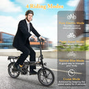 Folding Electric Bicycle with 500W Brushless Motor and Dual Disk Brakes by DirectDeals