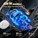 Folding Electric Bicycle with 500W Brushless Motor and Dual Disk Brakes by DirectDeals
