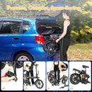 Folding Electric Bicycle with 500W Brushless Motor and Dual Disk Brakes by DirectDeals