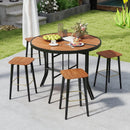 Half-Round Folding Event Table with Metal Frame by LJGDeals