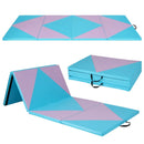 4-Panel PU Leather Folding Exercise Gym Mat with Hook and Loop Fasteners by LJGDeals