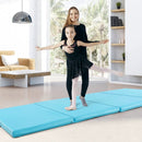4-Panel PU Leather Folding Exercise Mat with Carrying Handles by LJGDeals
