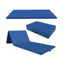 4-Panel PU Leather Folding Exercise Mat with Carrying Handles by LJGDeals