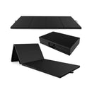 4-Panel PU Leather Folding Exercise Mat with Carrying Handles by LJGDeals