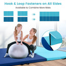 4-Panel PU Leather Folding Exercise Mat with Carrying Handles by LJGDeals