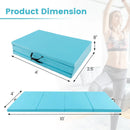 4-Panel PU Leather Folding Exercise Mat with Carrying Handles by LJGDeals