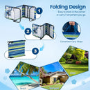 Folding Face Down Tanning Chair with Face Hole 3 Removable Pillows by DirectDeals