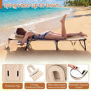 Folding Face Down Tanning Chair with Face Hole 3 Removable Pillows by LJGDeals