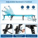Folding Face Down Tanning Chair with Face Hole 3 Removable Pillows by DirectDeals