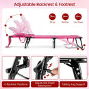 Folding Face Down Tanning Chair with Face Hole 3 Removable Pillows by LJGDeals