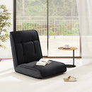 Folding Floor Chair Convertible Lazy Chair with 14-Poistion Adjustable Backrest by LJGDeals