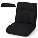 Folding Floor Chair Convertible Lazy Chair with 14-Poistion Adjustable Backrest by LJGDeals