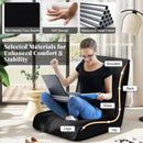 Folding Floor Chair Convertible Lazy Chair with 14-Poistion Adjustable Backrest by LJGDeals