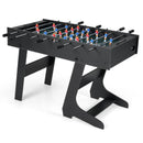 Folding Foosball Table with 22 Players and Slide Scorers Space-Saving Game Table by LJGDeals