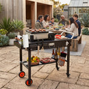 Folding Grill Cart for 17" and 22" Griddles with Heat Mat by DirectDeals
