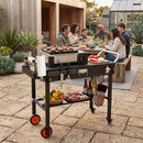 Folding Grill Cart for 17" and 22" Griddles with Heat Mat by LJGDeals