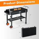 Folding Grill Cart for 17" and 22" Griddles with Heat Mat by LJGDeals