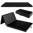 Folding Gymnastics Mat with Carry Handles and Sweatproof Detachable PU Leather Cover by LJGDeals