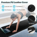Folding Gymnastics Mat with Carry Handles and Sweatproof Detachable PU Leather Cover by LJGDeals