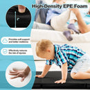 Folding Gymnastics Mat with Carry Handles and Sweatproof Detachable PU Leather Cover by LJGDeals