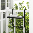 Folding Hanging Table with 3-Level Adjustable Height for Patio Balcony by LJGDeals