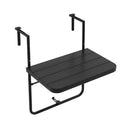 Folding Hanging Table with 3-Level Adjustable Height for Patio Balcony by LJGDeals
