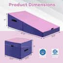 Folding Incline Yoga Gymnastics Tumbling Mat with EPE Foam by LJGDeals