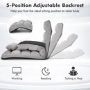 Folding Lazy Sofa Chair Stylish Sofa Couch Beds Lounge Chair W/Pillow by LJGDeals