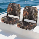 2-Pack Boat Seats Folding Low Back Boat Chairs Waterproof PVC Leather Cabin Seating by LJGDeals