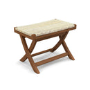 Folding Natural Rattan Ottoman with Hand-woven Seat by LJGDeals