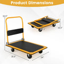 660 Pounds Folding Platform Cart Dolly Hand Truck by LJGDeals