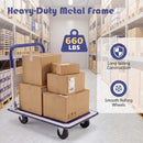 Folding Platform Hand Truck with 4 Wheels - 660 lbs Capacity
