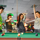 Folding Portable Billiards Table Game Set with Adjustable Foot Levelers by LJGDeals